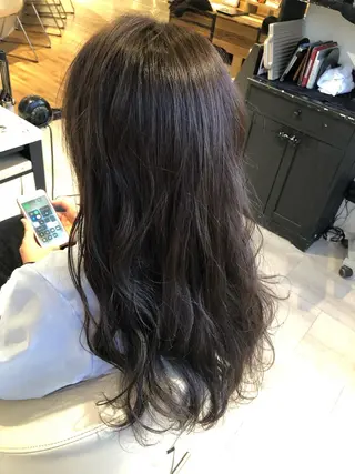 ロング カラー 金子 富士のヘアスタイル