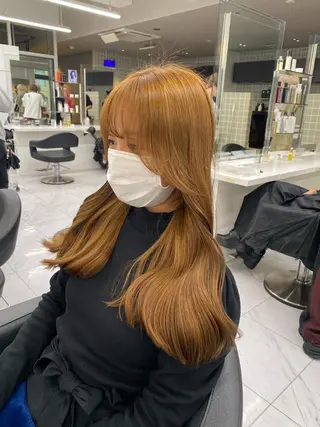 ミディアム カラー ヘアアレンジ キッズ TRU Shino🦋のマツエク・マツパデザイン