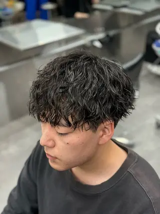ショート カラー パーマ メンズ 🔥漢髪特化メンズ マネージャーYUKIのヘアスタイル