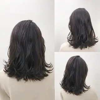 ミディアム カラー ブリーチカラー/ 岩破瑞希のヘアスタイル