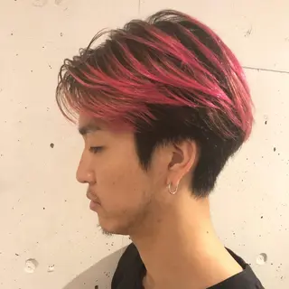 メンズ ✨色持ちの良い艶 カラー✨蟹江真世のヘアスタイル