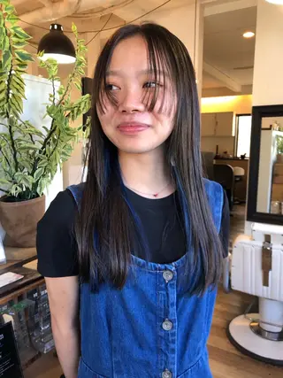 ロング カラー デザインカット🎨 ボブ🫟おざきのヘアスタイル