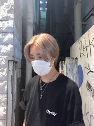 カラー メンズ 永島 諒のヘアスタイル