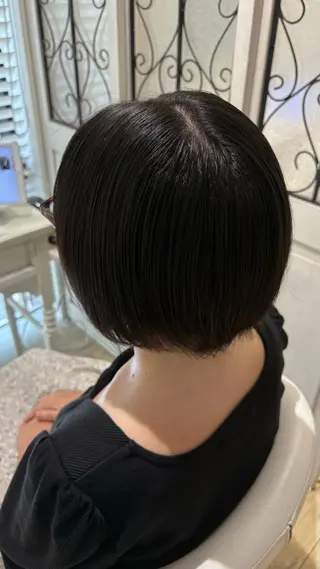 ミディアム カラー 似合わせ 顔周りYUUGAのヘアスタイル