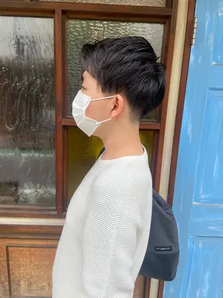 ショート メンズ 綾/ベージュカラー /パーマ🩰のヘアスタイル