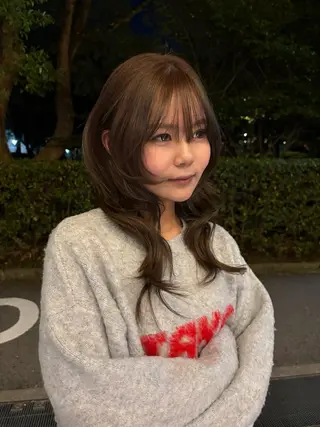 セミロング メンズモデル募集中 YOKE reinaのヘアスタイル