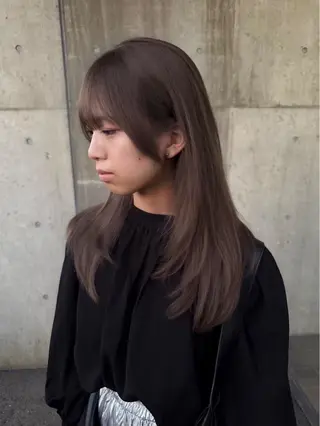 ロング 草野ゆずき⌇縮毛矯正 ⌇Wカラー⌇レイヤーのヘアスタイル