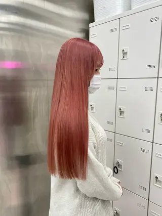 ロング カラー 💖似合わせカラー レイヤー💖縮毛矯正のヘアスタイル