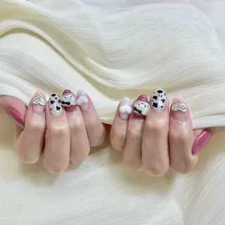 ネイル By moonネイル 🌷ワンホン/韓国風のネイルデザイン