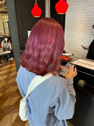 ミディアム 髪質改善/ブリーチ メンズパーマ遠藤勇輝のヘアスタイル