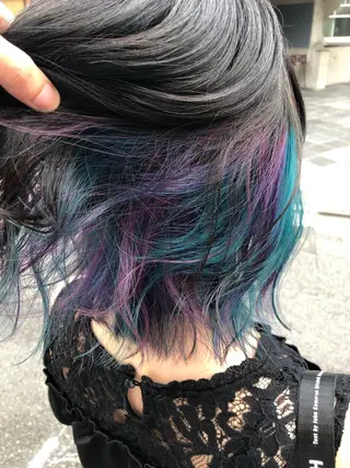 ミディアム カラー 原宿サロン代表 デザインカラー伊藤卓のヘアスタイル