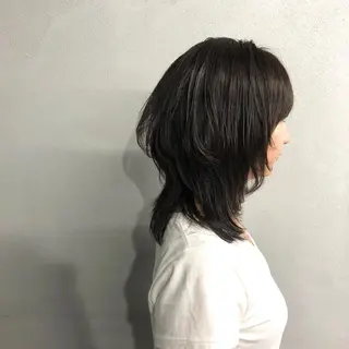 ミディアム カラー ショート/ボブ/ 白髪染め/メンズ葛西のヘアスタイル