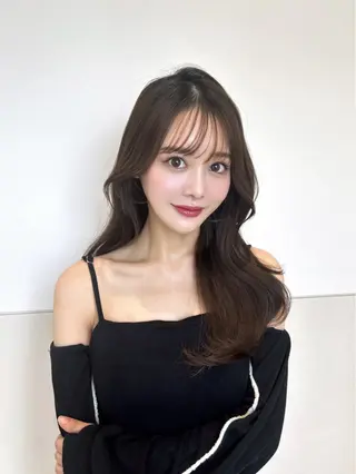 ロング カラー ヘアアレンジ 🩷韓国ヘア/ヨシン モリ🩷Maikaのヘアスタイル