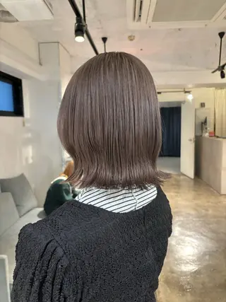 ミディアム カラー 暖色カラー🍒 ケアブリーチ/akiのヘアスタイル