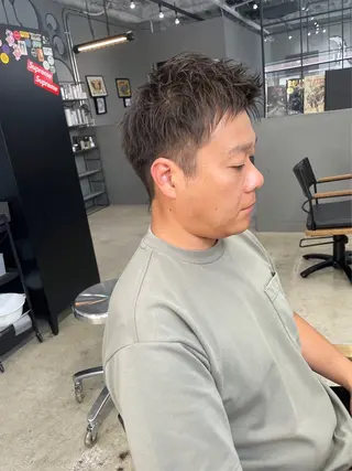 ショート パーマ メンズ メンズ専門サロン wokeのヘアスタイル