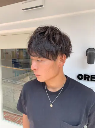 メンズ 🟦メンズパーマ🟦 横浜駅｜小上馬淳司のヘアスタイル