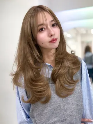 ロング カラー 艶髪/モテヘア🎀 MIHOのヘアスタイル
