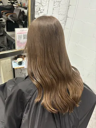 ミディアム カラー ハイトーン/ダブル カラー/akihoのヘアスタイル
