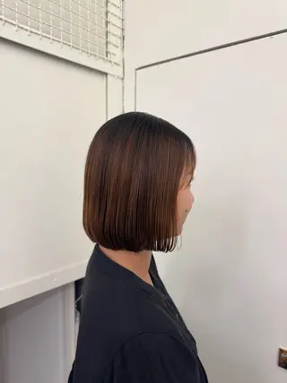 ミディアム 武川 紗弥のヘアスタイル