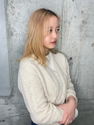 ミディアム ショート/レイヤー/ ツヤ髪/なかちゃんのヘアスタイル