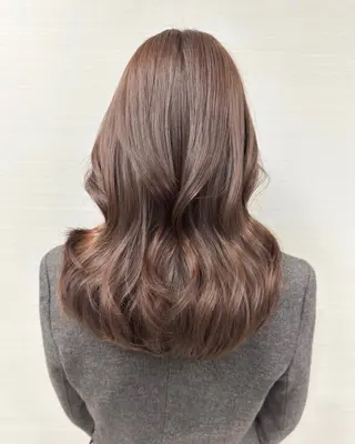 ミディアム カラー 韓国ヘア 店長NEGIのヘアスタイル
