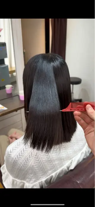 ロング 髪質改善×縮毛矯正 taichi/梅田のヘアスタイル
