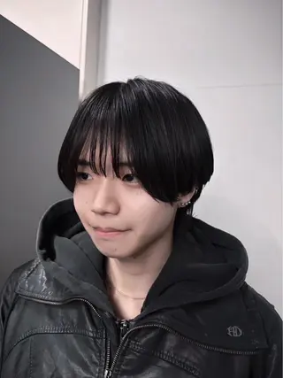 ミディアム カラー メンズ 博多メンズヘア特化 ベップハルキのヘアスタイル