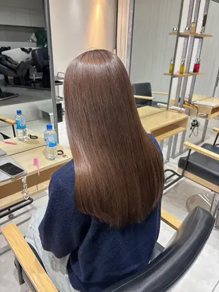 セミロング カラー ヘアアレンジ ベージュ/グレージュ 🧸あやか/表参道のヘアスタイル