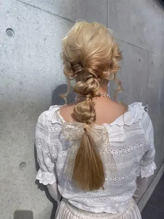 ヘアアレンジ レイヤー/ブリーチ ♥️【木坂 桃歌】のヘアスタイル