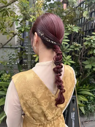 セミロング 🎗️【ヘアセット 美眉】吉川玲🎗️のヘアスタイル