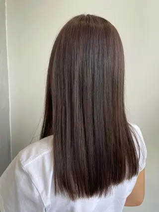 セミロング カラー パーマ ヘアアレンジ ハイトーンカラー🤍 山下 優華のヘアスタイル