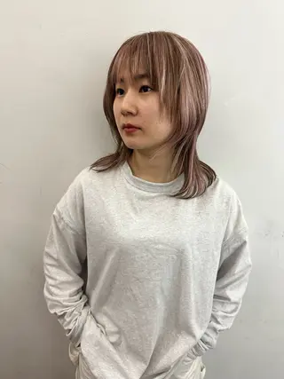 ミディアム ハイライト🌟/ ボブ/豊田のヘアスタイル