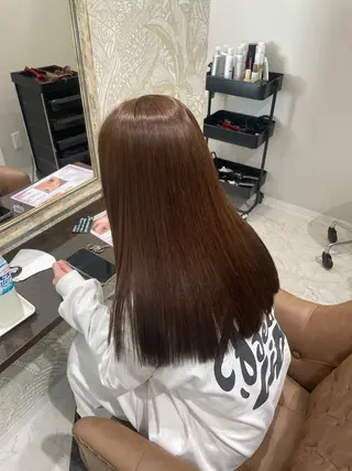 ロング カラー moe🥣ﾚｲﾔｰ ｶｯﾄ/透明感ｶﾗｰのヘアスタイル