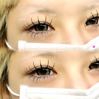 マツエク・マツパ Mell Yuuna ♡パリエク /束感のマツエク・マツパデザイン