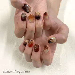 ネイル Bianca長津田 Mukae⋆.✶🖤のネイルデザイン