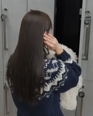 ロング カラー 無料カットモデル／ 髪質改善／角田 龍汰のヘアスタイル