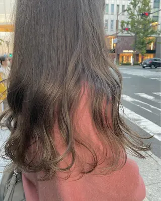 セミロング カラー ヘアアレンジ マツエク・マツパ 透明感カラー🫧ヘア セット🫧松本菜月の眉毛・アイブロウイメージ
