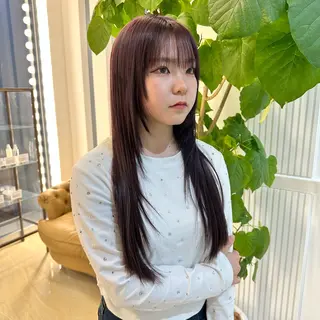 ロング カラー KOGA／ パーマモデル募集のヘアスタイル