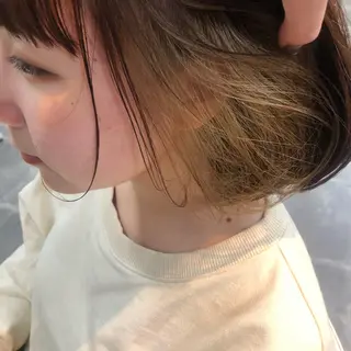 ショート カラー ヘアアレンジ 眠れるヘッドスパ✨ chacoのヘアスタイル