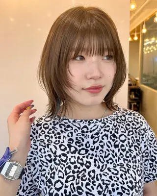 ミディアム 🩵縮毛矯正/ブリー チ/髪質改善/いつかのヘアスタイル