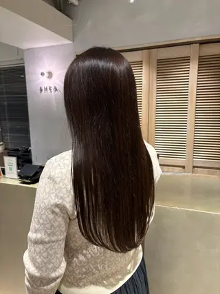 ロング パーマ SHEA /縮毛矯正 イソダハルカのヘアスタイル