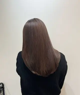 カラー 🎀韓国レイヤー/ 🫧暖色/暗髪カラーのヘアスタイル