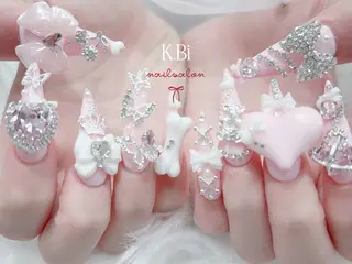 ネイル K.bi_nail ネイル長さ出し専門店のネイルデザイン