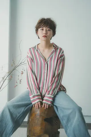 ショート 縮毛矯正/髪質改善 インナーカラーせいぎのヘアスタイル