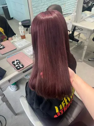 セミロング カラー ヘアアレンジ 🩶【推しハイトーン 】yuzu🩶のヘアスタイル