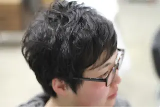 ショート パーマ 矢島 真樹のヘアスタイル