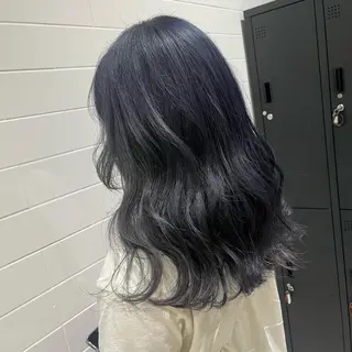 セミロング カラー lien ヒジリのヘアスタイル