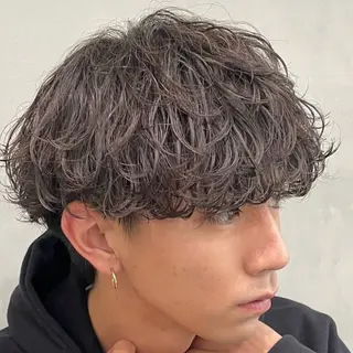 ミディアム パーマ ヘアアレンジ メンズ fifth 石川 凪のヘアスタイル
