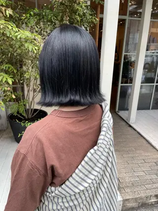 ミディアム カラー 【完全個室】髪質改善 暖色カラー/山崎唯奈のヘアスタイル