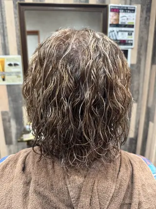 カラー パーマ メンズ 毛流れ/シャドウ 🇰🇷AYATOのヘアスタイル